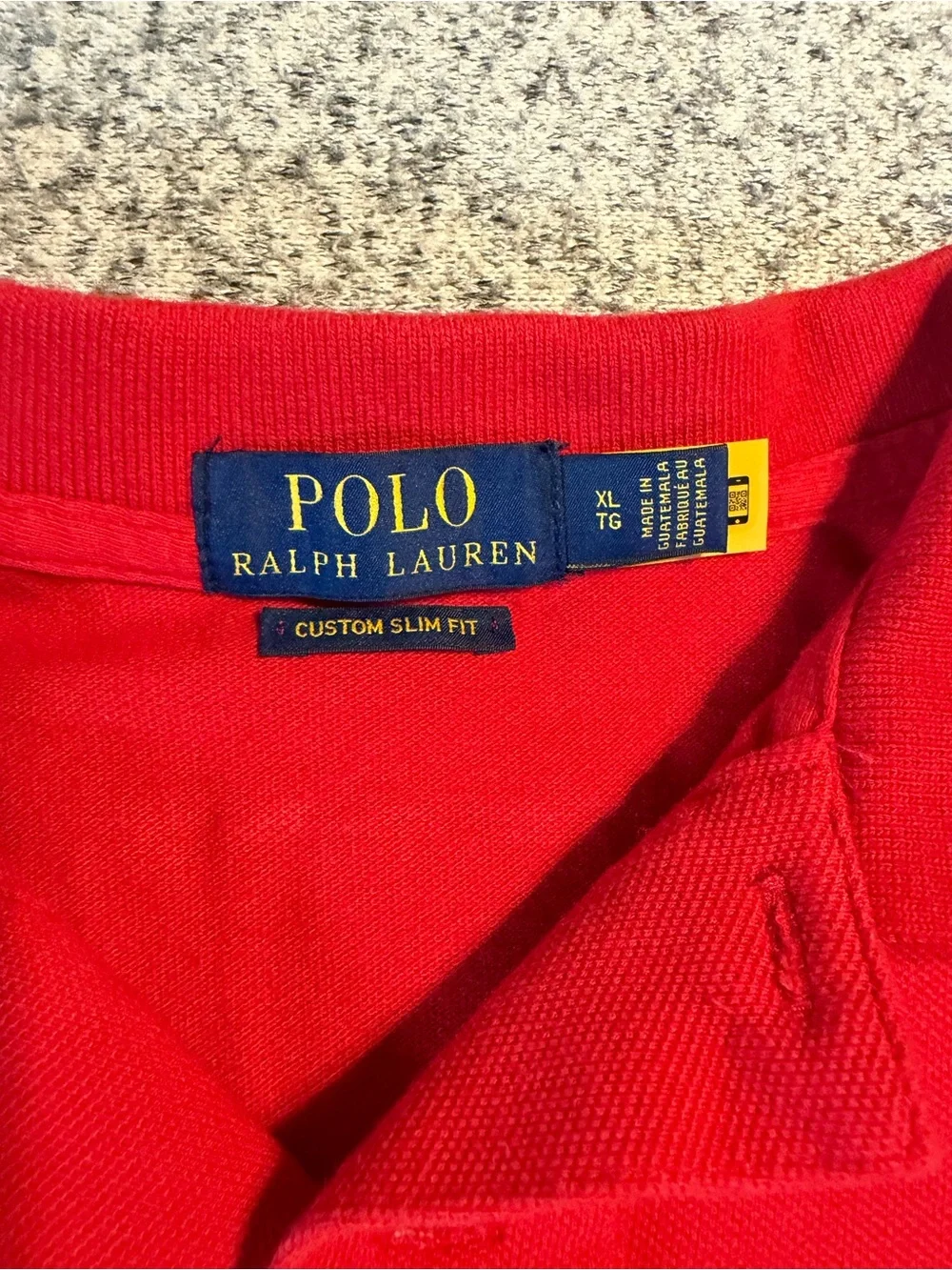Polo by‎ Ralph Lauren Classic Red Men's Polo Shirt size XL custom slim fit